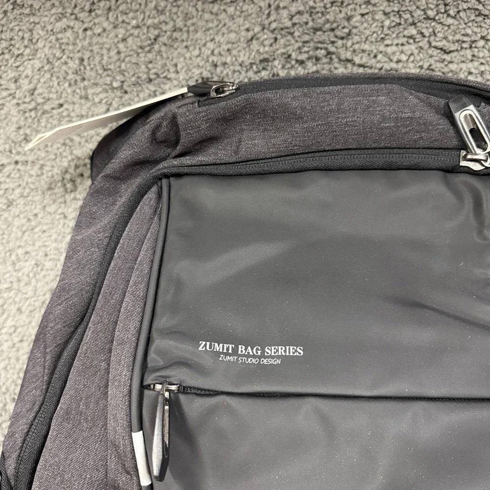 Zumit Backpack Black Gray‎ Travel Laptop Travel School Hiking Outdoor Casual NWT